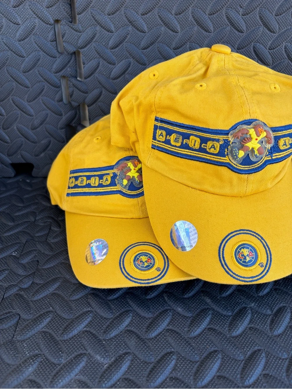América  Aguilas Yellow Cotton Baseball Cap with Team Crest Unixes